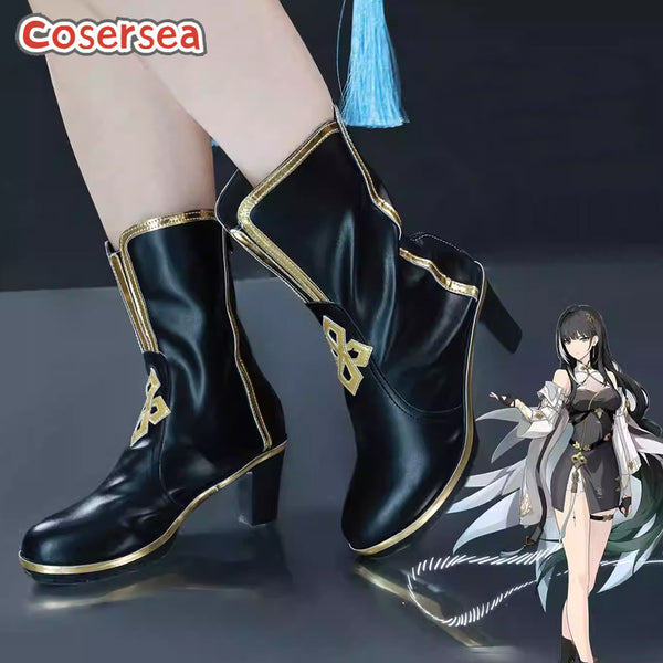 Game Wuthering Waves Healing You'tan Baizhi Cosplay Shoes Cosplay Boot