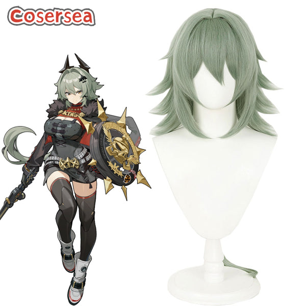 Game Zenless Zone Zero Caesar King 90cm Green Cosplay Wigs