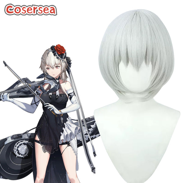 Goddess of Victory Nikke Julia 30cm Silver White Cosplay Wigs