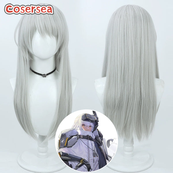 Nikke The Goddess Of Victory Snow White 75cm Silver Gray Cosplay Wigs