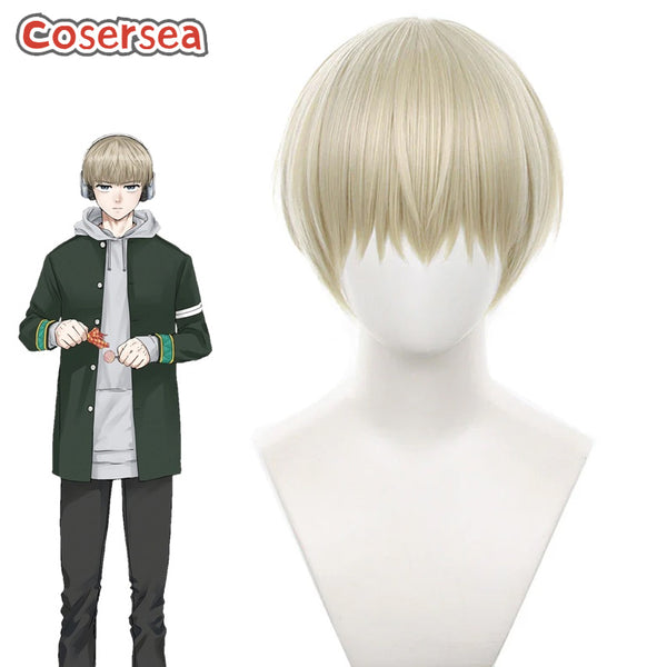 Wind Breaker Ren Kaji 30cm Light Blonde Cosplay Wigs